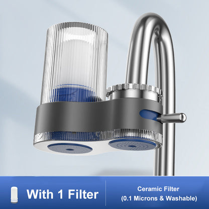 [Special Hot Sale 40%OFF] Removal of Harmful Substances Faucet Water Purifier with Adapters