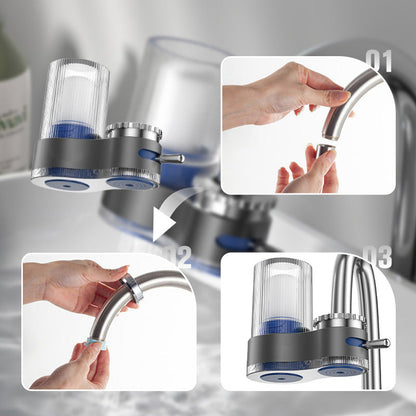 [Special Hot Sale 40%OFF] Removal of Harmful Substances Faucet Water Purifier with Adapters
