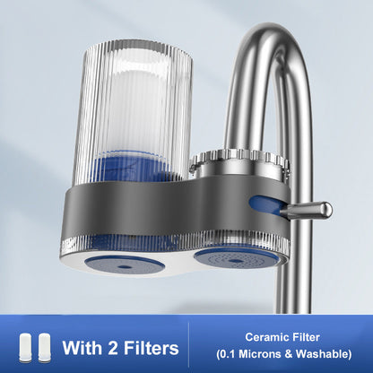 [Special Hot Sale 40%OFF] Removal of Harmful Substances Faucet Water Purifier with Adapters